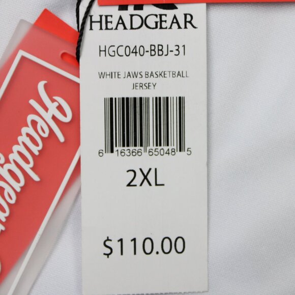 Jaws Basketball Jersey NWT Mens 2XL XXL Headgear Classics 1975 Shark Movie HGC - Picture 8 of 16